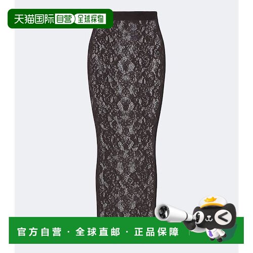 香港直邮Wolford 女士 Infinite 蕾丝透视中长半身裙包臀裙