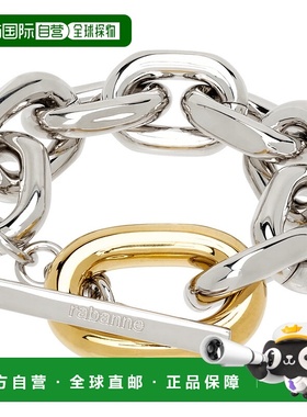 1h可退 香港直邮Rabanne 女士 XL Link Bi-Color 手链 25HBB0013M