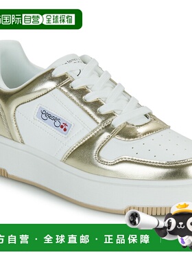 欧洲直邮Le Temps des Cerises 女士 MARLY 低帮金色 厚底板鞋