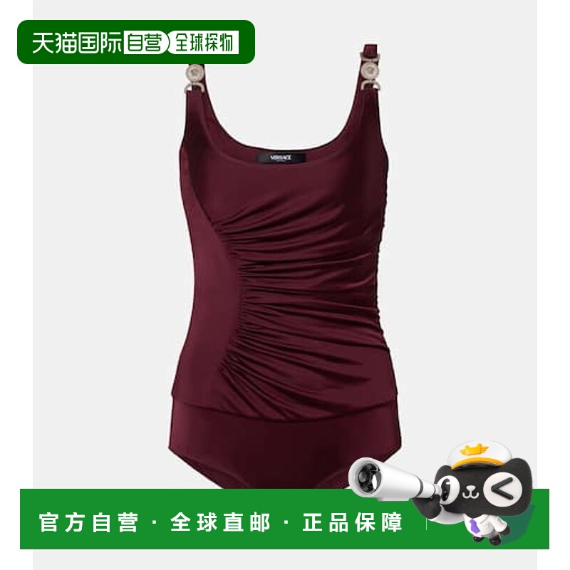 香港直邮versace 范思哲 女士 Medusa 褶皱针织连体衣