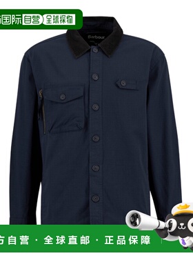 香港直邮Barbour 男士衬衫 MOS0462NY91 SS2026 黑色 长袖衬衫