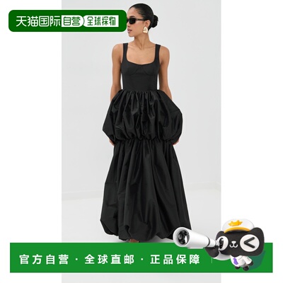1h可退 香港直邮Simkhai 女士 Tabitha 双泡泡连衣裙 black黑色