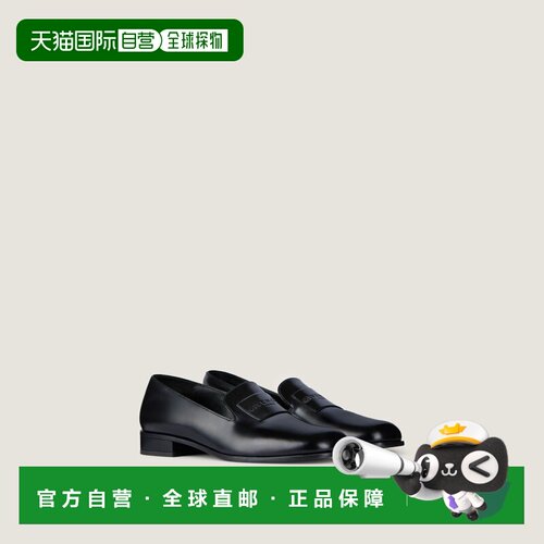 自营欧洲直邮Givenchy纪梵希 Tux女士黑色皮革乐福鞋皮鞋一脚蹬