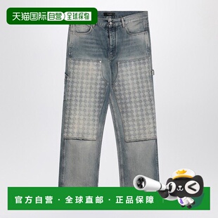 香港直邮AMIRI 男士 DECORATIVE 水洗拼接牛仔裤 AMDNGH1055