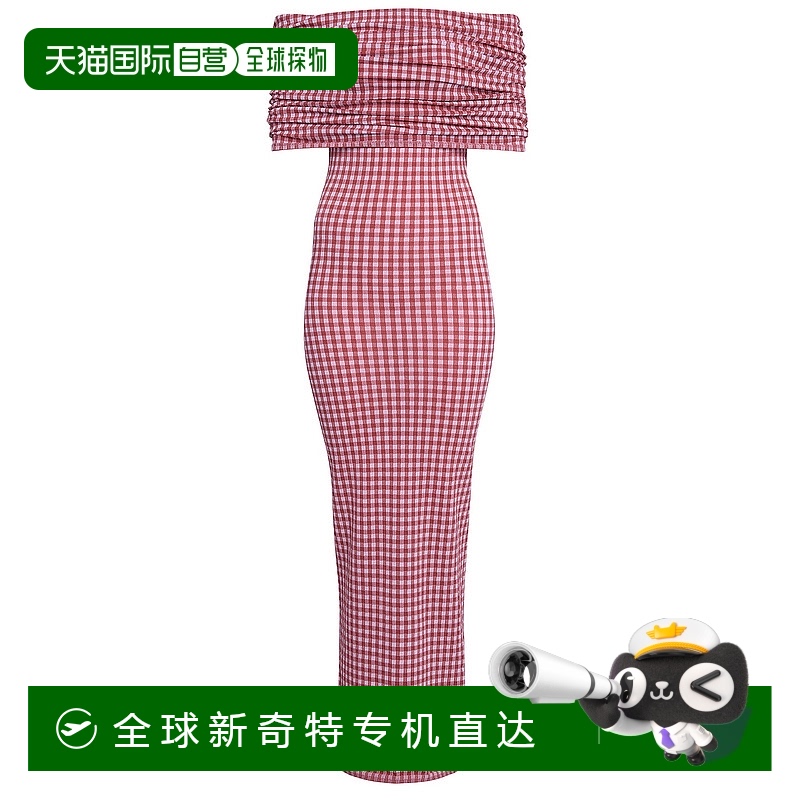 1h可退 香港直邮Alaia 女士 露肩中长连衣裙 9R2714K088B