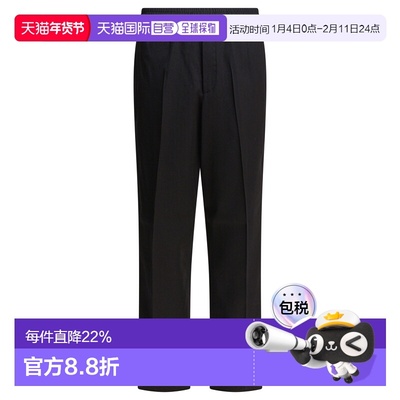 1h可退 香港直邮GOLDEN GOOSE 男士 黑色羊毛裤子 GMP01870P00096