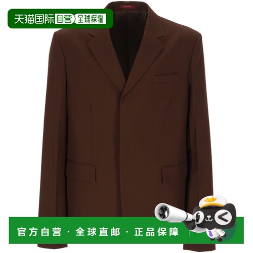 1h可退 香港直邮GUCCI 男士夹克 813982Z7AL12129 AW2025 棕色