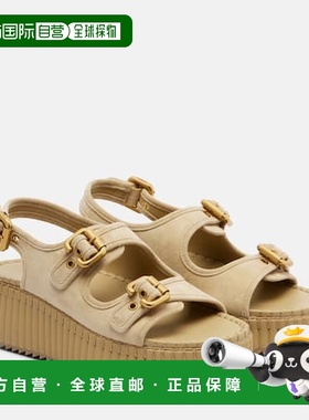 1h可退 香港直邮Chloe 蔻依 女士 Nama 绒面革防水台凉鞋