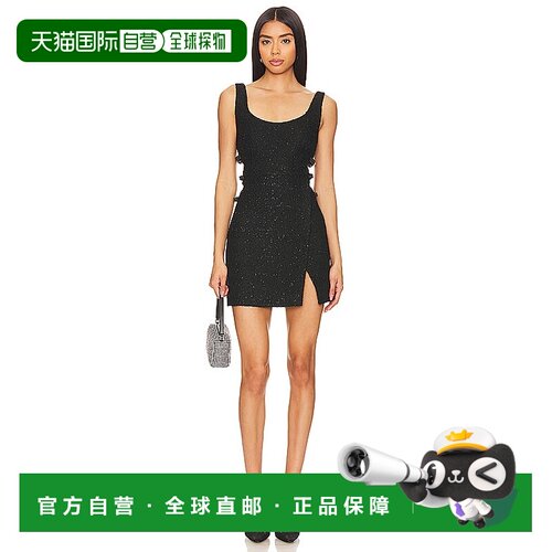 香港直邮Self-Portrait 女士 珠皮呢蝴蝶结迷你连衣裙 SS24033SB