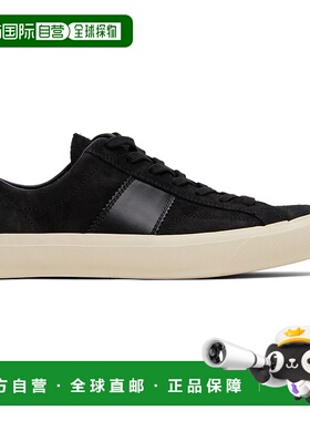 1h可退 香港直邮Tom Ford 汤姆 福特 男士 黑色 Suede Cambridge