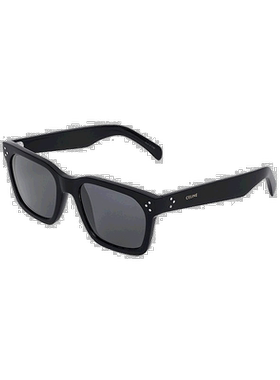 欧洲直邮CELINE/赛琳 23年新款 45系列 男士烟灰色镜片黑色醋酸酯