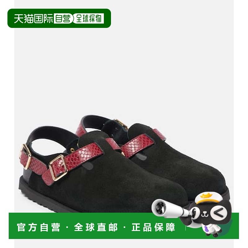 香港直邮birkenstock 勃肯 女士 Tokio 蛇皮质感绒面革木屐拖鞋,运动鞋new,运动沙滩鞋/凉鞋,淘宝优惠券,粉丝福利购,淘宝优惠卷