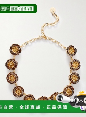 1h可退 香港直邮CAROLINA HERRERA 女士 镀金项链 F2536N405METGO