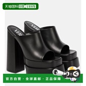 香港直邮Versace 001180牛皮 皮质防水台凉鞋 范思哲 女士