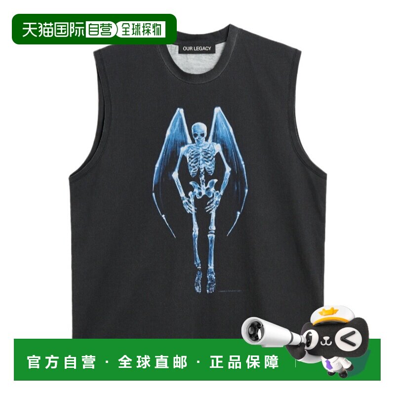 1h可退 香港直邮OUR LEGACY 男士背心 M2266BF SS2026 黑色 圆领