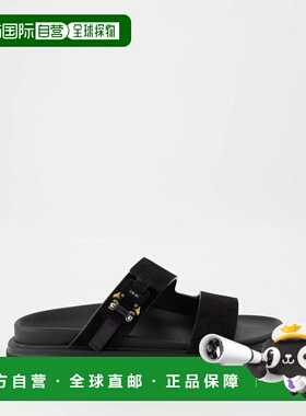 1h可退 香港直邮DIOR 迪奥 男士 AQUA 拖鞋 3SA121ZSIH black黑色