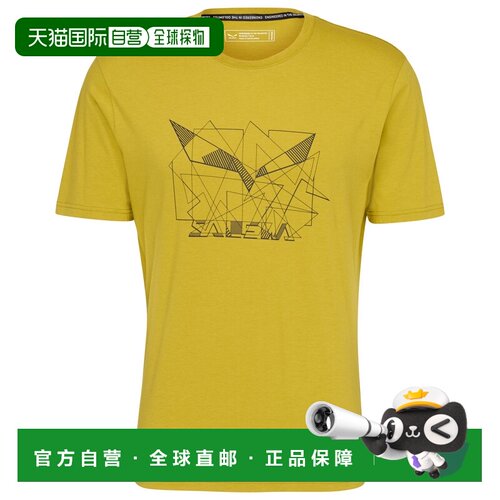 香港直邮SALEWA 男士户外T恤 2166027OLIVEOIL CO【付后1h可退】