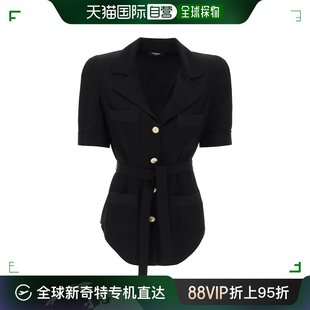 巴尔曼 女士 for CF0HN015VB00 香港直邮Balmain 短袖 绉纱衬衫