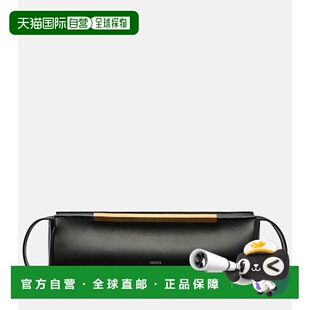香港直邮KHAITE 女士 DONNA 皮革手包 BLACK 黑色时尚舒适斜挎包