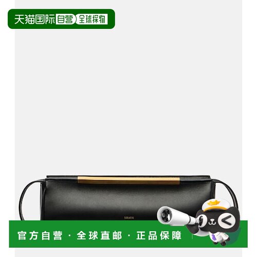 香港直邮KHAITE 女士 Donna 皮革手包 black黑色 舒适时尚