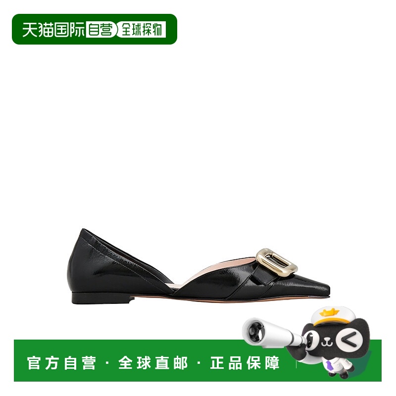 香港直邮Roger Vivier Viv' Canard D'Orsay 金属扣芭蕾舞鞋 RVW7