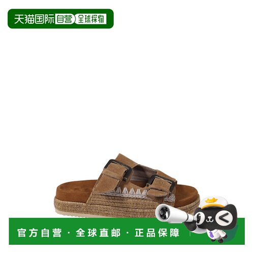 1h可退 欧洲直邮MOU 女士拖鞋 SW451014ACOG SS2026 棕色 TWO BUC