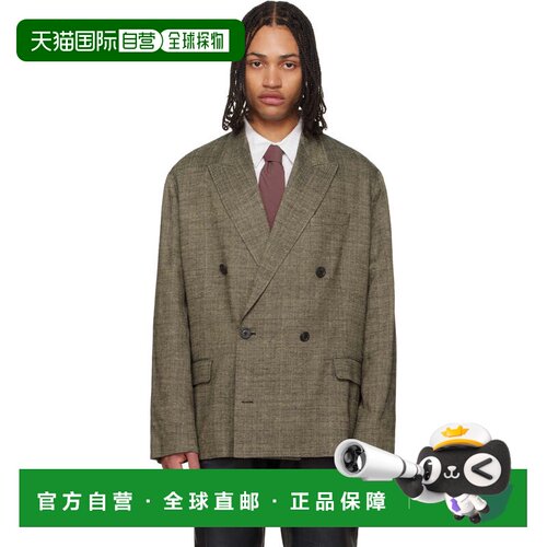 1h可退 香港直邮Our Legacy 男士 OUR LEGACY 卡其色 Halt 西装外