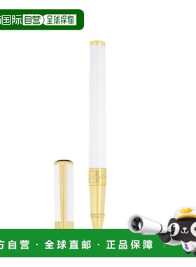 自营欧洲直邮Dupont Initial白色黄铜漆面走珠笔