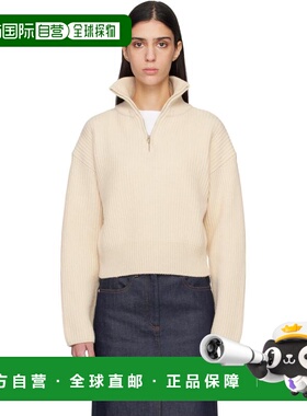 1h可退 香港直邮A.P.C. 女士 灰白色 Wide-Rib 毛衣 WVBBRF23465