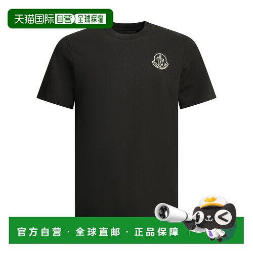 香港直邮Moncler 盟可睐 男士 圆领带LogoT恤 8C0002589AUG999