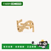 自营欧洲直邮YSL圣罗兰 CASSANDRE系列女士黄铜金色黄铜扭纹锤纹