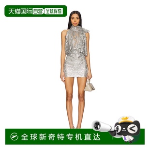 挂脖迷你连衣裙 1小时内可退 女士 香港直邮The 250WCA004 Attico