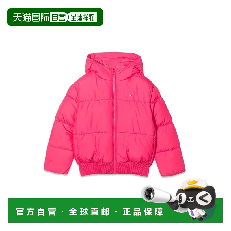 香港直邮Tommy Hilfiger 汤米 希尔费格 女童 品牌蓬松兜帽童装 K