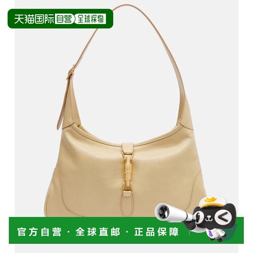 香港直邮Gucci 古驰 女士 Jackie 中号皮革肩包 yellow黄色 舒适