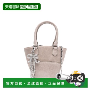 1h可退 香港直邮Self-Portrait 女士 绒面革手提包 PF25314BGREY