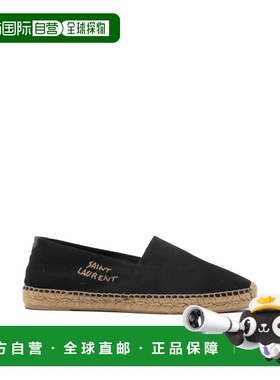 1h可退 香港直邮Saint Laurent 圣罗兰 男士 刺绣徽标麻底鞋 6059