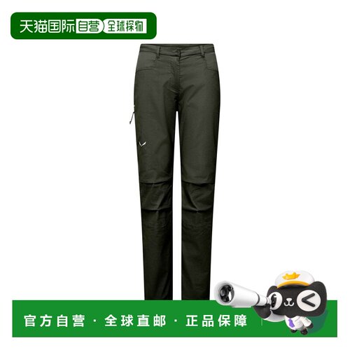 自营欧洲直邮Salewa Agner Hemp Ripstop女士攀岩裤深橄榄色裤子