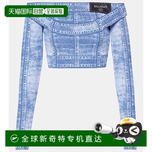 立体错视画短款 1h可退 女士 香港直邮Balmain 上衣 巴尔曼