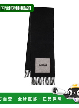香港直邮Jacquemus L'Echarpe Rond Carre 羊毛围巾 80I-XKB016