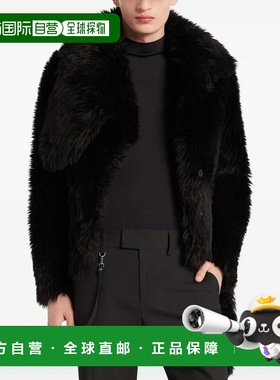 1h可退 香港直邮Courreges 女士 庫雷格羊毛帶腰帶大衣 325LMA239