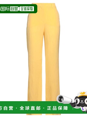 香港直邮Sportmax 斯宝麦斯 女士 休闲长裤 yellow黄色 舒适时尚