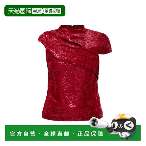 香港直邮SELF-PORTRAIT 女士背心吊带 SC25005TR0RED SS2026