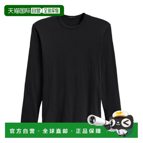 香港直邮James Perse 男士T恤 MBEL3629BLACK CO 黑色 长袖T恤