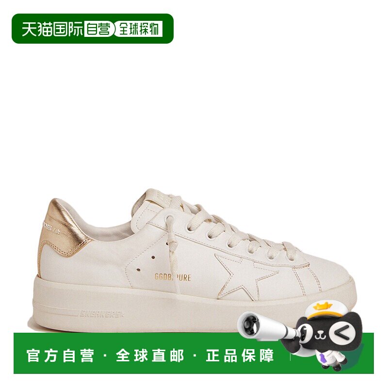 自营欧洲直邮Golden Goose黄金鹅女士休闲鞋小白鞋金尾皮革时尚百