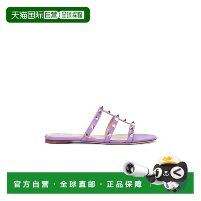 香港直邮Valentino 华伦天奴 女士 铆钉凉拖平底鞋 6W2S0C49VOD