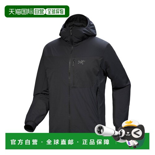 自营欧洲直邮ARC'TERYX始祖鸟 Proton SL男士连帽黑色夹克外套