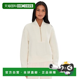 美国直邮VARLEY 女士 Mumford 半拉链抓绒外套 white白色 舒适时