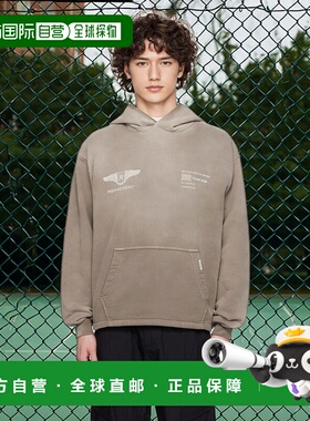 香港直邮Represent 男士 灰色 Team Rep印花连帽衫卫衣 MLM41052