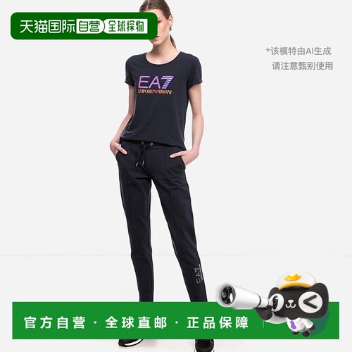香港直邮EA7 Emporio Armani 圆领徽标短袖T恤 3HTT30TJ12Z1554