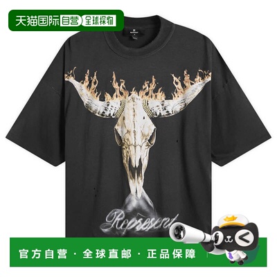 香港直邮Represent 男士 Cowboys 英式T恤 MLM10059204男装